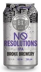 Bronx Brewery - No Resolutions IPA (6 pack cans) (6 pack cans)