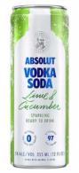 Absolut - Lime & Cucumber Vodka Soda 0 (4 pack cans)